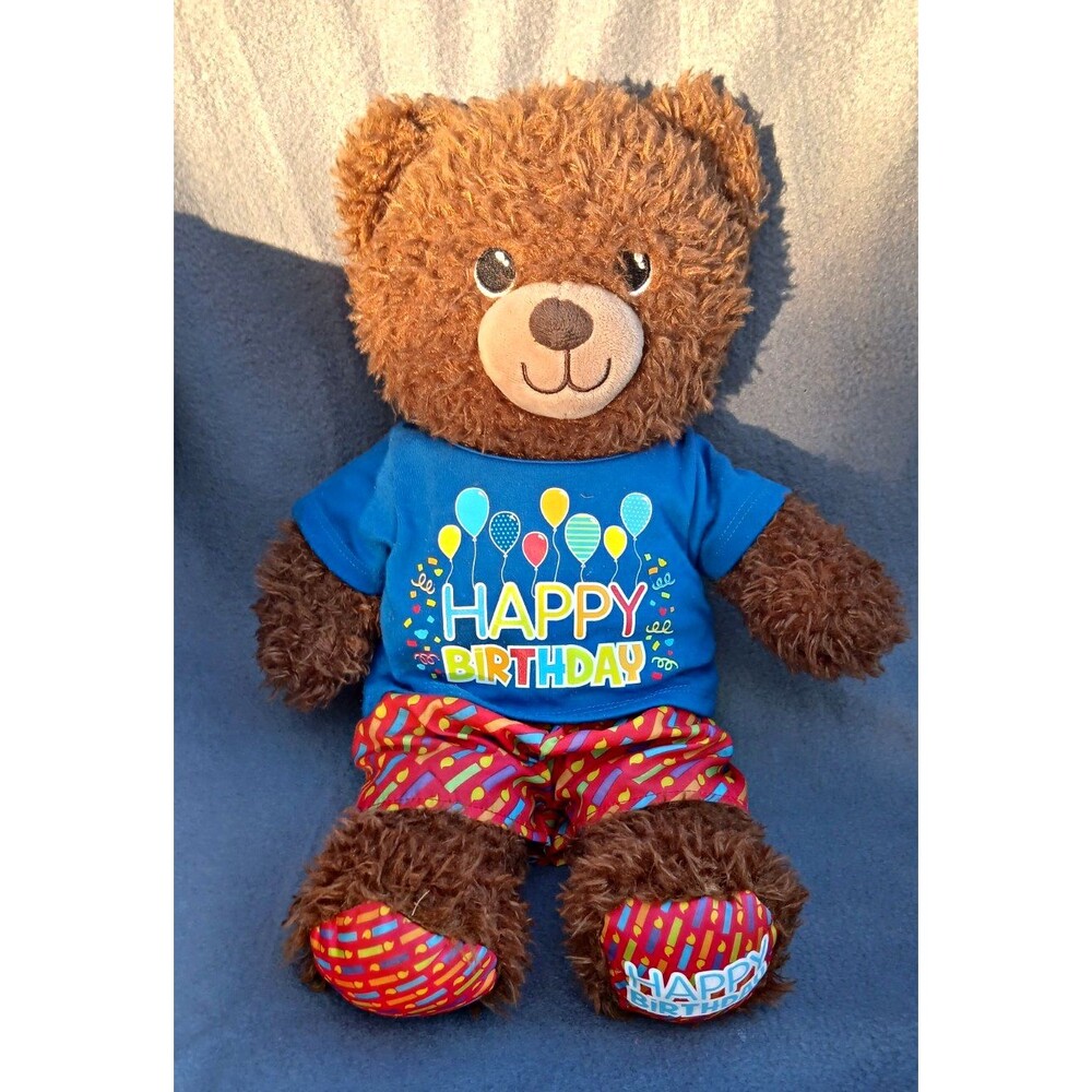 Build-A-Bear Workshop Birthday Treat Teddy Bear Plush Stuffed Animal Clothes